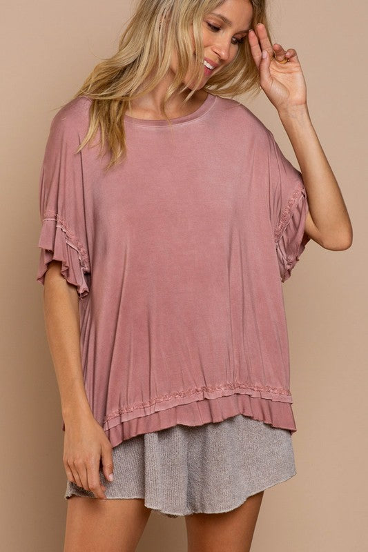 POL Peek-A-Boo Knit Top