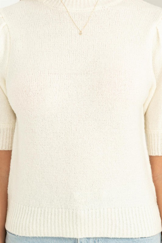 Top - "Hyfve" PUFF SLEEVE SWEATER