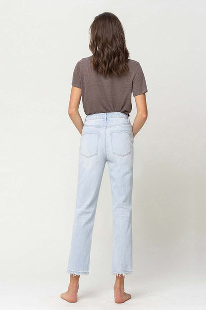 Vervet High Rise Crop Straight Jeans