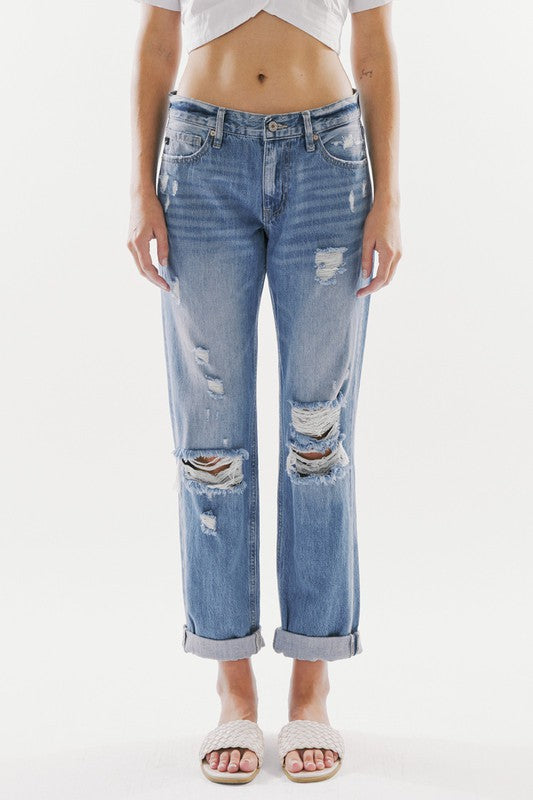 Jeans - "KanCan" Mid Rise Classic Boyfriend