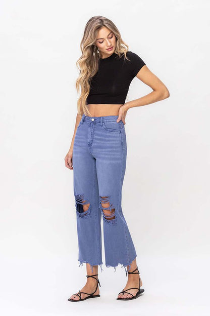 Vervet 90"s Vintage Crop Flare Jeans