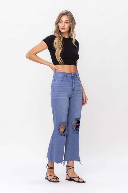 Vervet 90"s Vintage Crop Flare Jeans