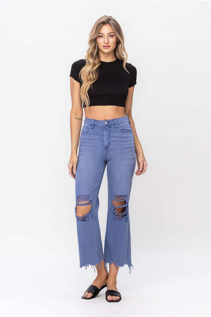 Vervet 90"s Vintage Crop Flare Jeans