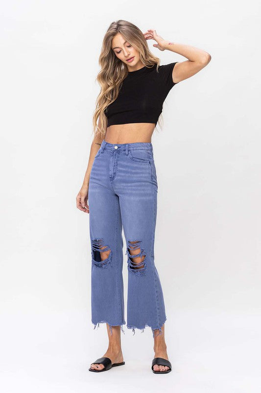 Vervet 90"s Vintage Crop Flare Jeans