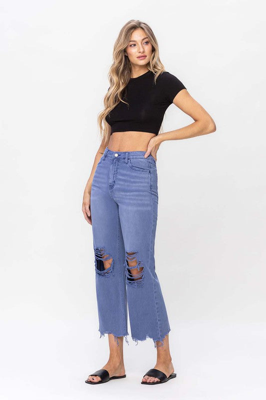 Vervet 90"s Vintage Crop Flare Jeans