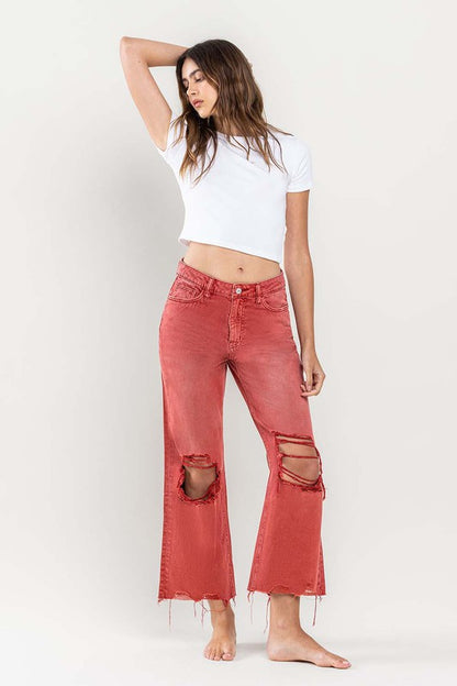 Vervet 90s Vintage Crop Flare Jeans