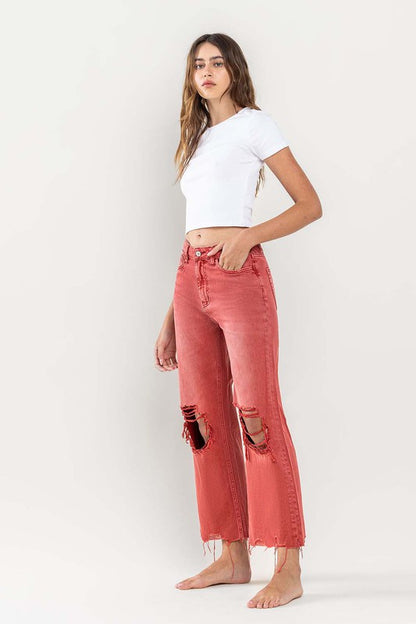 Vervet 90s Vintage Crop Flare Jeans