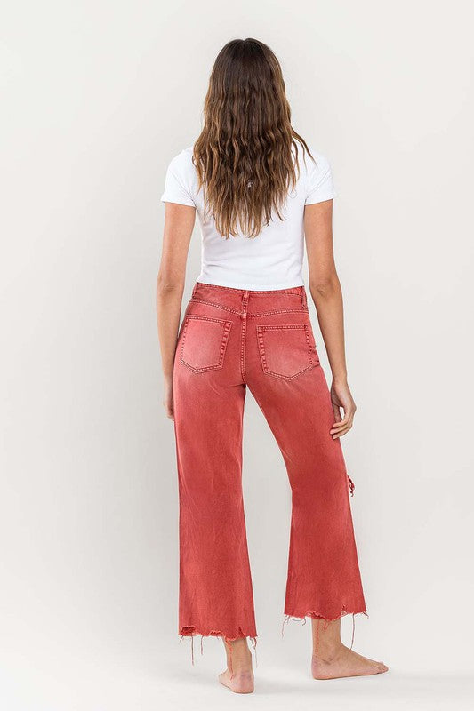 Vervet 90s Vintage Crop Flare Jeans