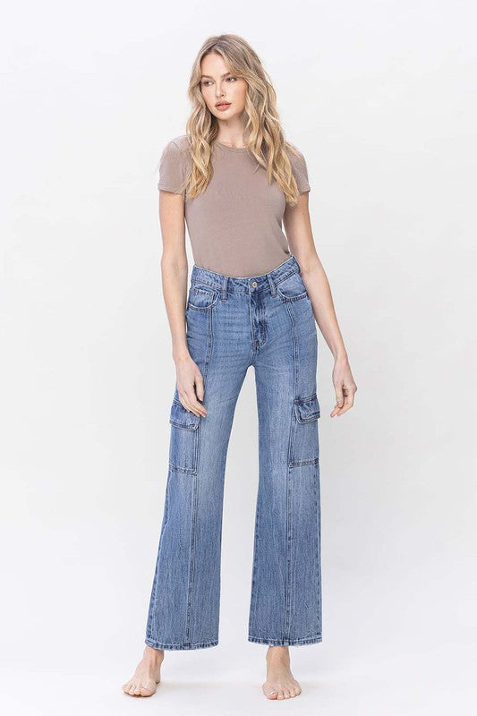 Vervet High Rise Dad Cargo Jeans