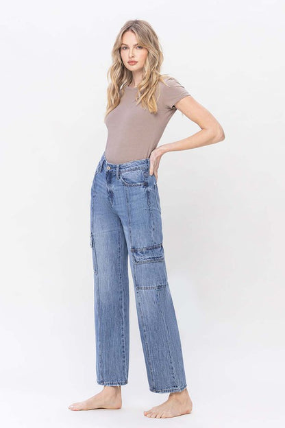 Vervet High Rise Dad Cargo Jeans