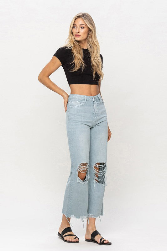 Vervet 90"s Vintage Crop Flare Jeans