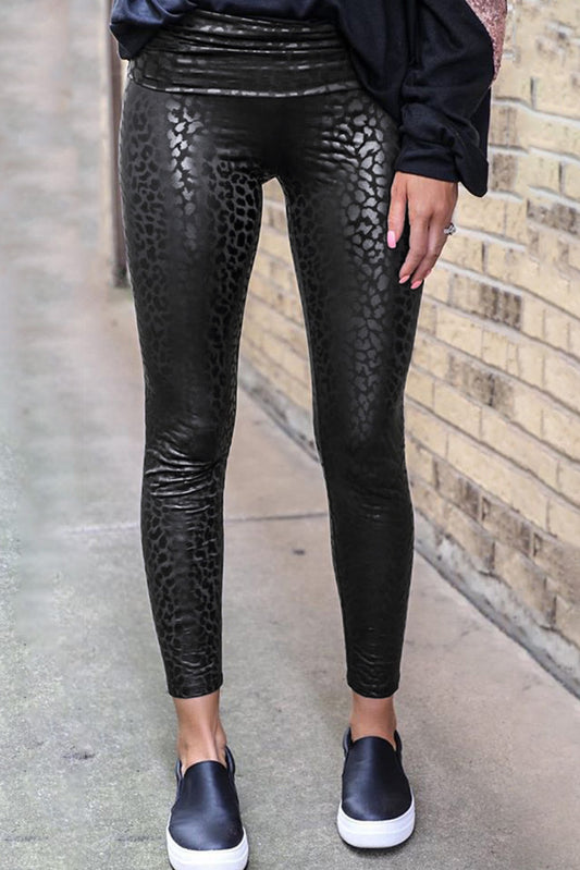 Shiny Leopard Leggings