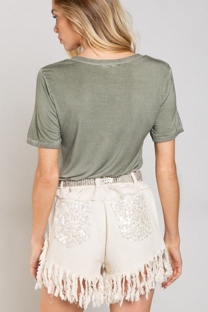 Pol Basic Short Sleeve Top