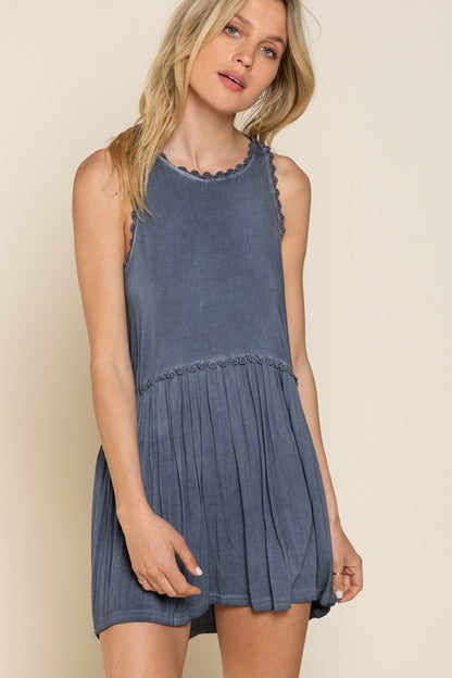 Sweet and Simple POL Babydoll Knit Tank Top