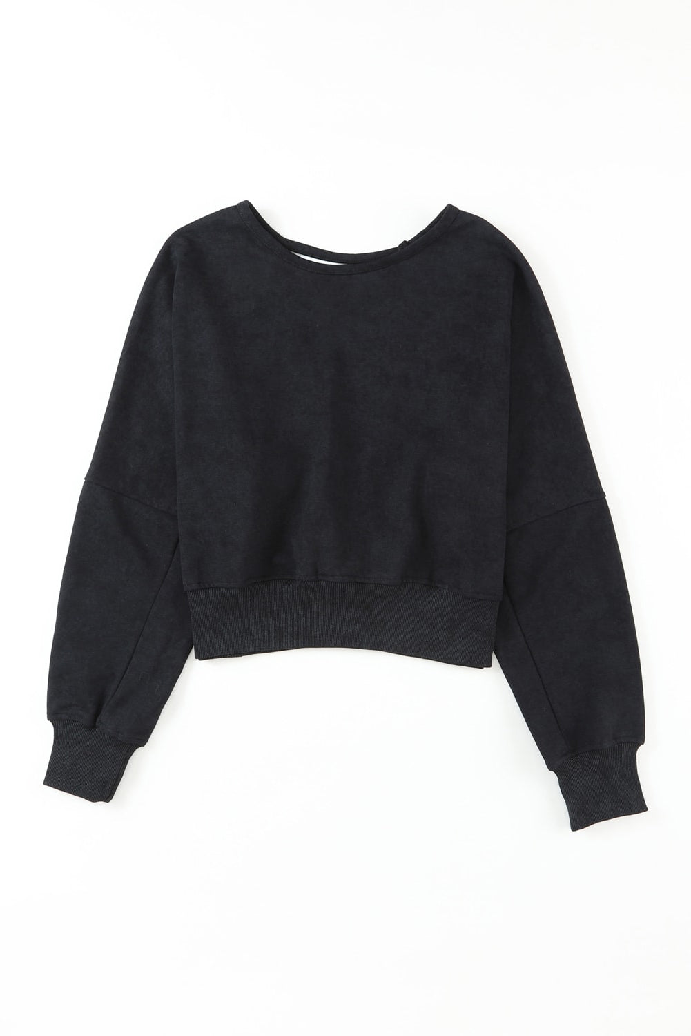 Casual One Strap V-shape Open Back Sweatshirt