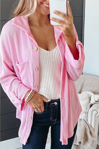 Pink Textured Jacket