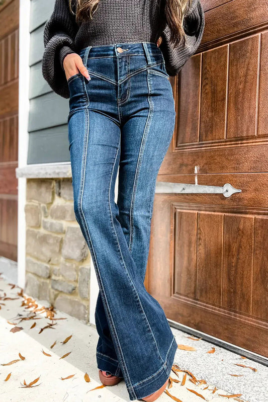 High Waisted Bell Bottom Jeans