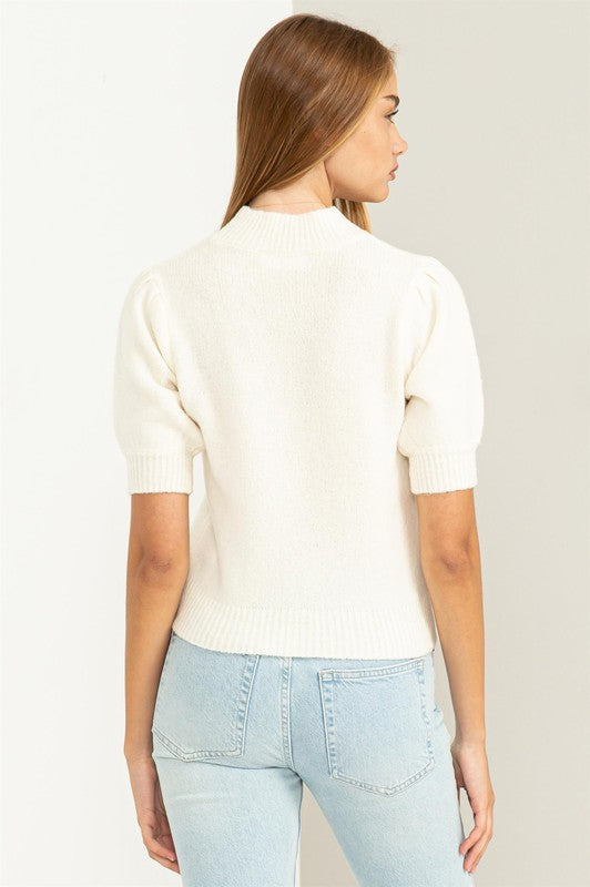 Top - "Hyfve" PUFF SLEEVE SWEATER