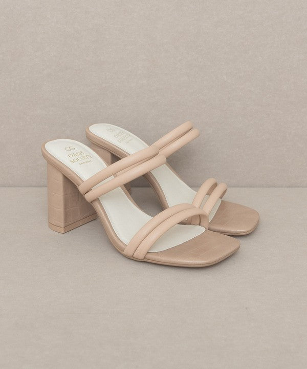 Heels - "OASIS SOCIETY" Strappy Alligator