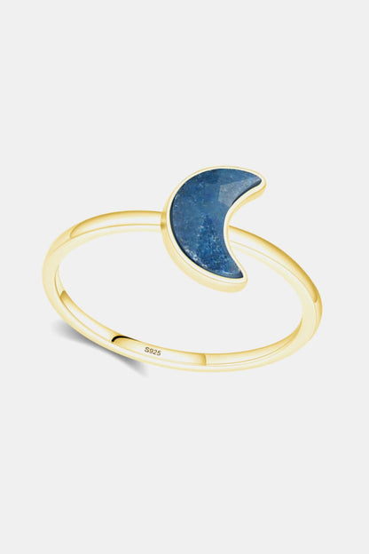 Moon Shape Aventurine Ring