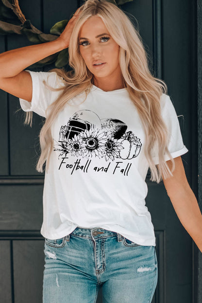 FOOTBALL AND FALL Graphic T-Shirt