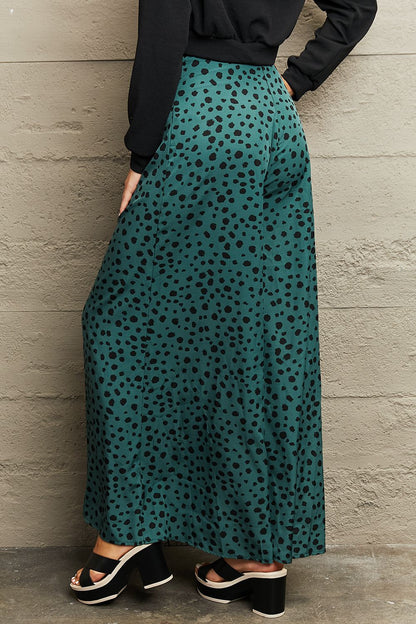 Pants - Printed Wide Leg