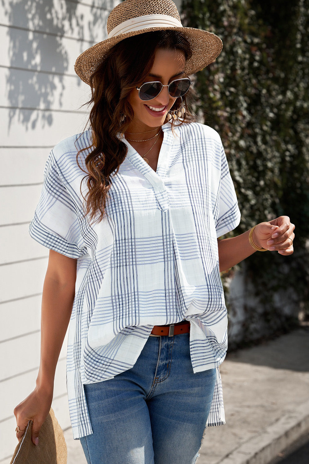 Blouse - Notched Side Slit