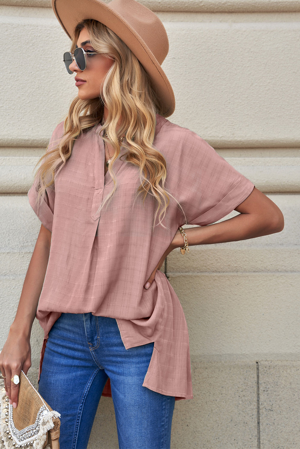 Blouse - Notched Side Slit