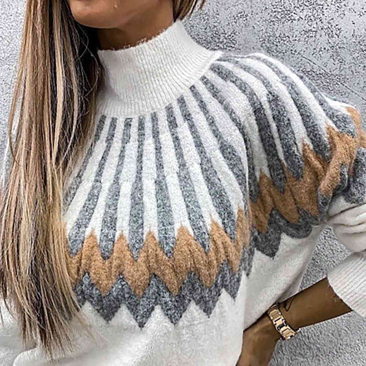 Sweater - Mock Neck