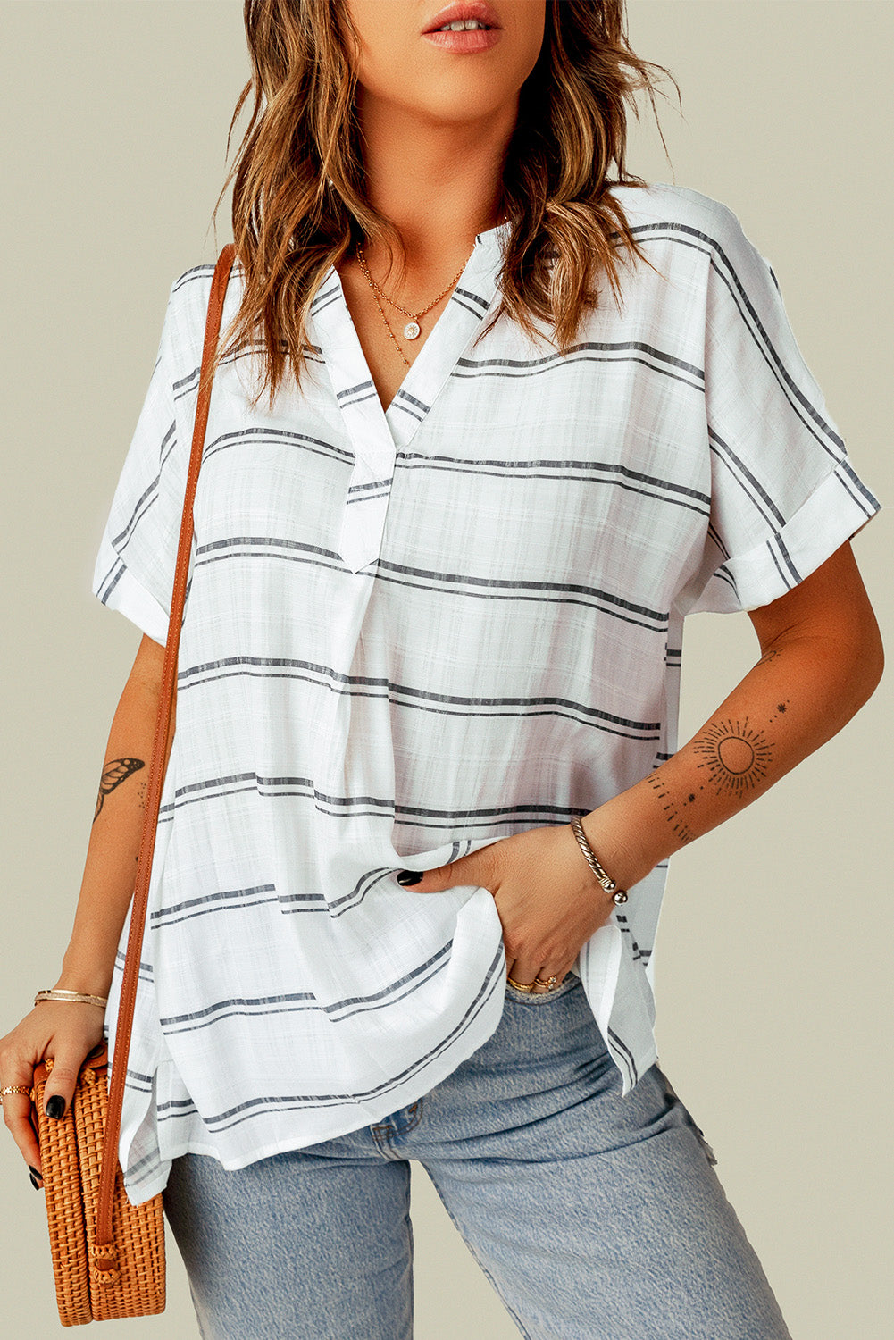 Blouse - Notched Side Slit