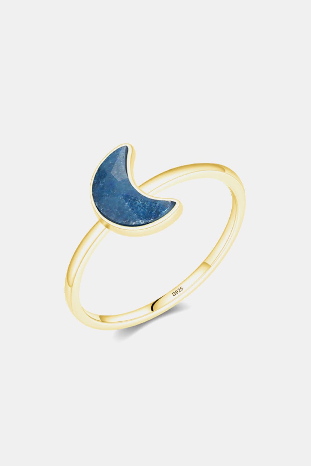 Moon Shape Aventurine Ring